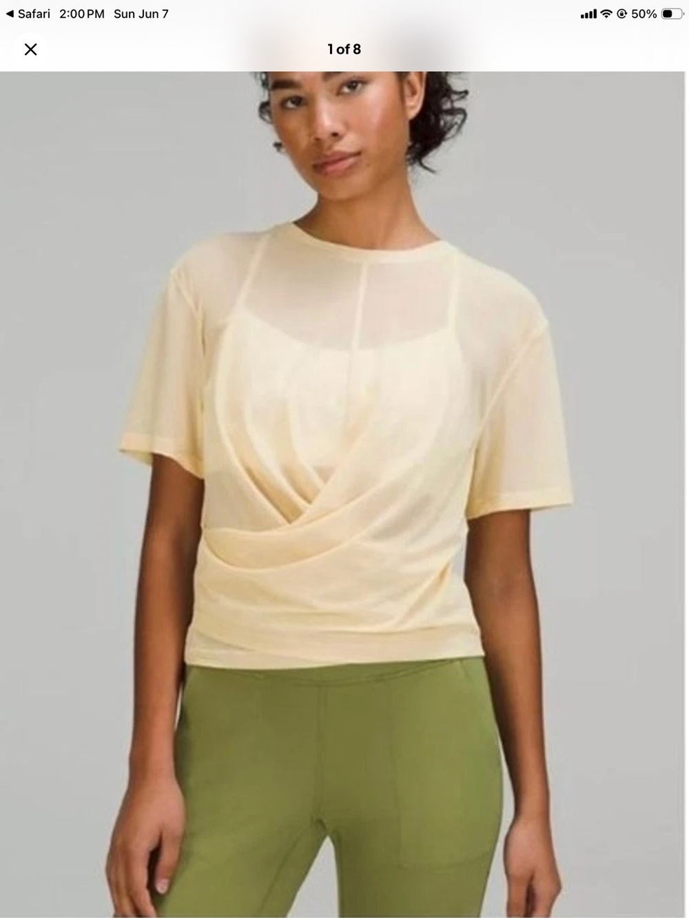 Lululemon mesh tee